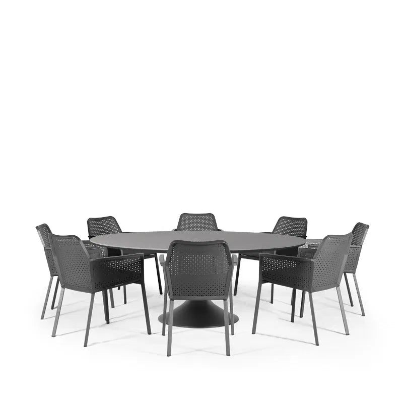 Sphere & Matrix 8 Seat Round Dining Set