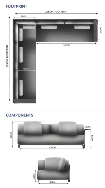Hawaii 5 Seat Sofa Set (1 Left, 1 Right, 1 Corner)