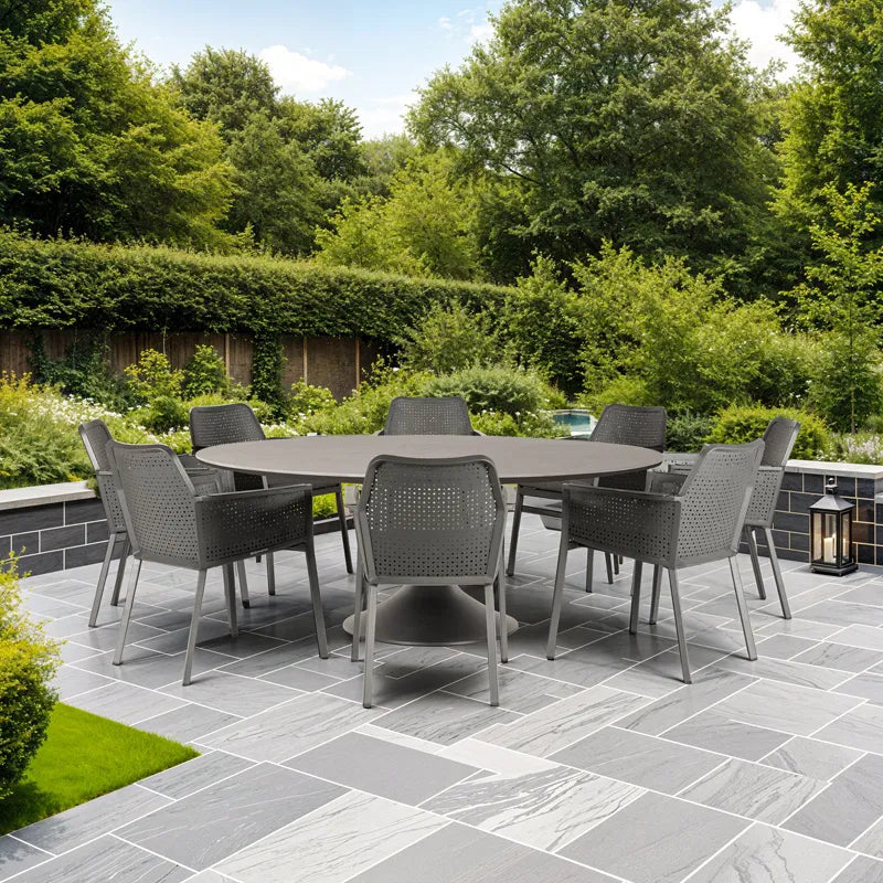 Sphere & Matrix 8 Seat Round Dining Set
