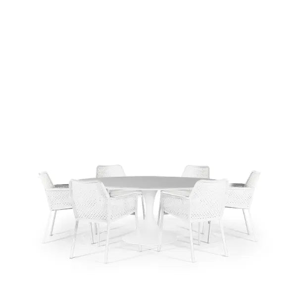 Sphere & Matrix 6 Seat Round Dining Set