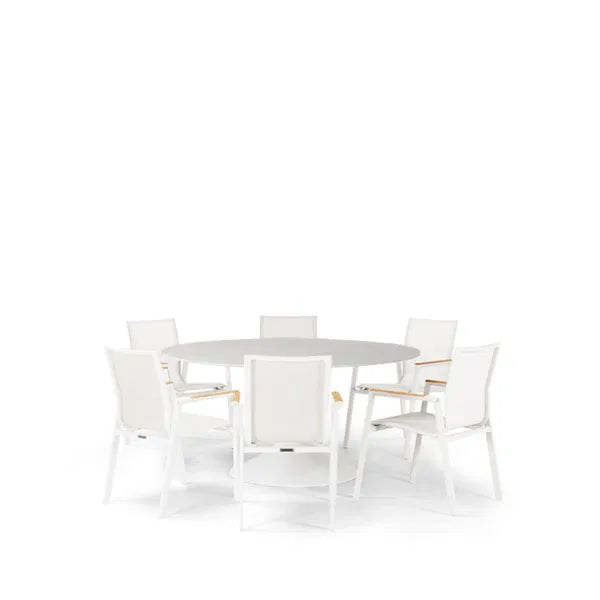 Sphere & Aspen 6 Seat Round Dining Set