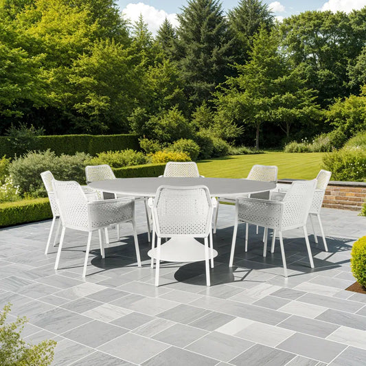 Sphere & Matrix 8 Seat Round Dining Set